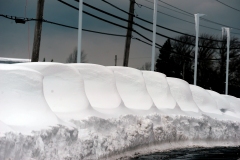 HAMBURG, NY - November 19: New cars covered in snow  after an intense lake-effect snowstorm that impacted the area on November 19, 2022 in Hamburg, New York. Around Buffalo and the surrounding suburbs, the snowstorm resulted in up to five feet of accumulation  and additional snowfall is forecast for the weekend. The band of snow is expected to return to the same hard hit areas and has resulted in at least two deaths.  (Photo by John Normile/Getty Images)