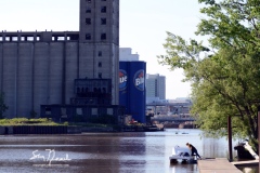 Hamburg, NY-June 3, 2015: The Buffalo River and Lake Erie near Buffalo, New York. Known for its blustery winters and lake effect snow bands, the Buffalo and upper Niagara river region boasts of warm summers with ample recreational opportunities including restaurants, music festivals, boating, and some of the best freshwater fishing in the world. Miles of shoreline offer access for trophy sized Smallmouth bass, walleye, perch, Steelhead trout and a variety of other species. John Normile/Getty Images